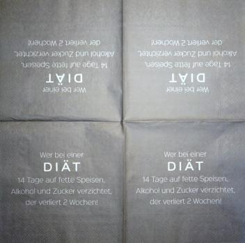 TX-097 Text - 3-lagig - Wer bei einer Diät...